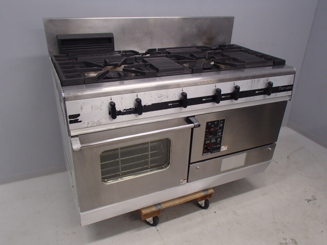 マルゼン MGRX-126C オーブン付ガステーブル '06年 - 中古厨房機器.net