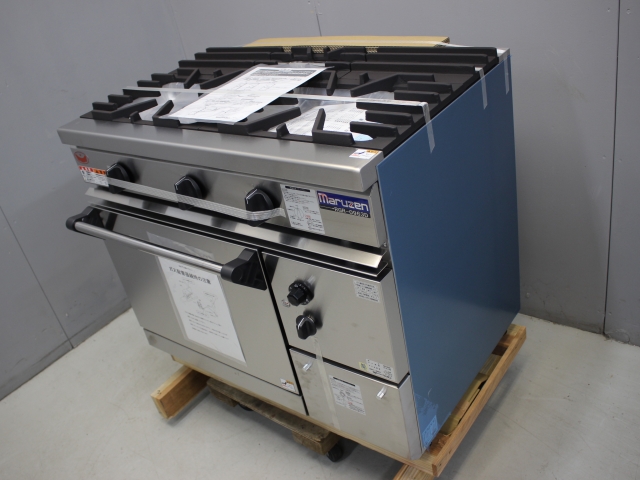 マルゼン RGR-0963D オーブン付ガステーブル '21年 - 中古厨房機器.net