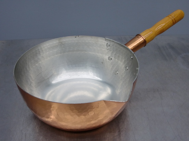 銅鍋（銅打出雪平鍋24cm）