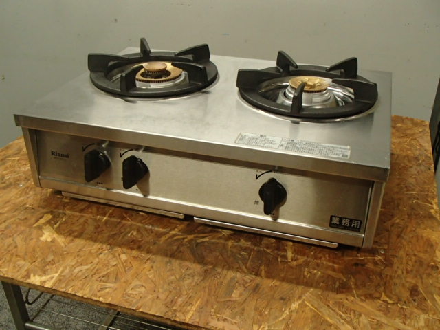 リンナイ RTS-2CT-L ガスコンロ '09年 - 中古厨房機器.net