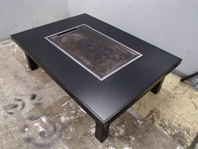 鉄板座卓テーブル（フタ付）